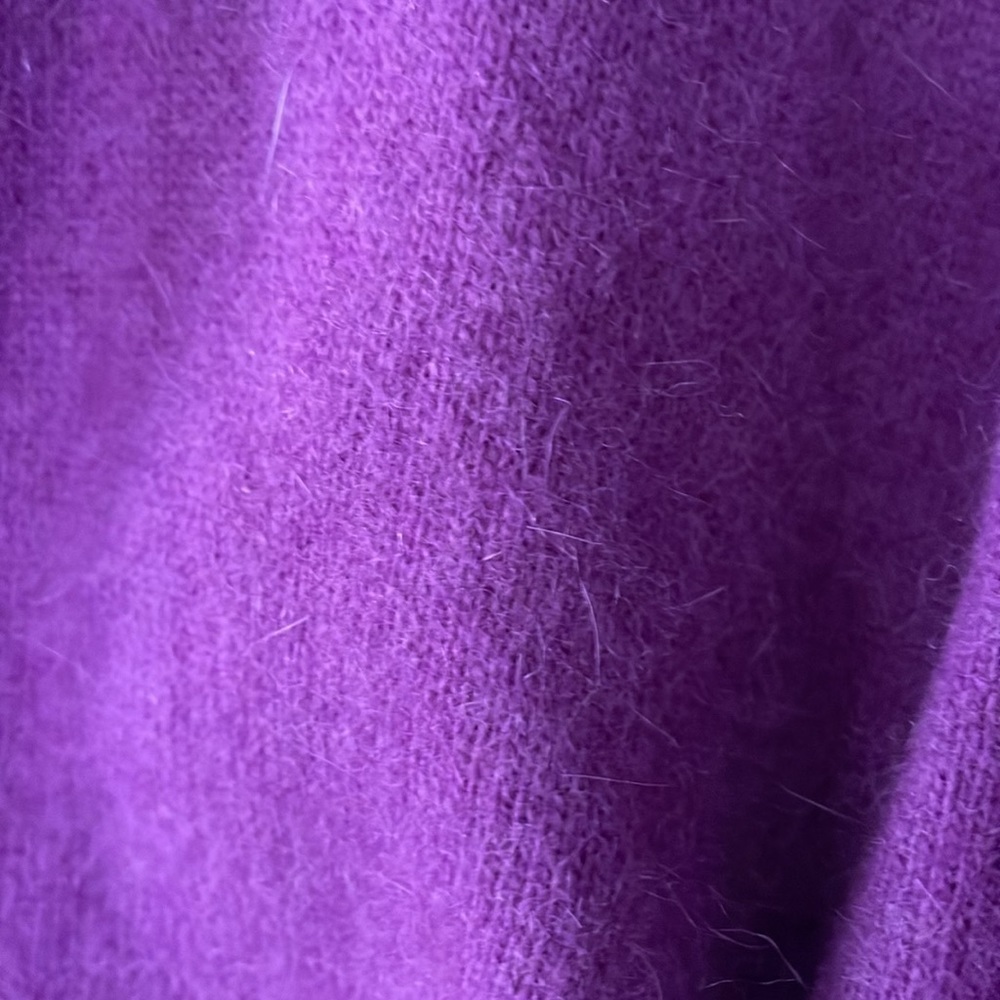 Sarah Spencer Magenta Angora Shawl Collar Sweater Women’s Size 2X - Picture 6 of 8
